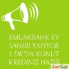 EMLAKBANK GAYRMENKUL AYLIK 700 TL TAKSTLE EV SAHB YAPIYO